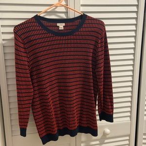 Navy and blue J. Crew Sweater